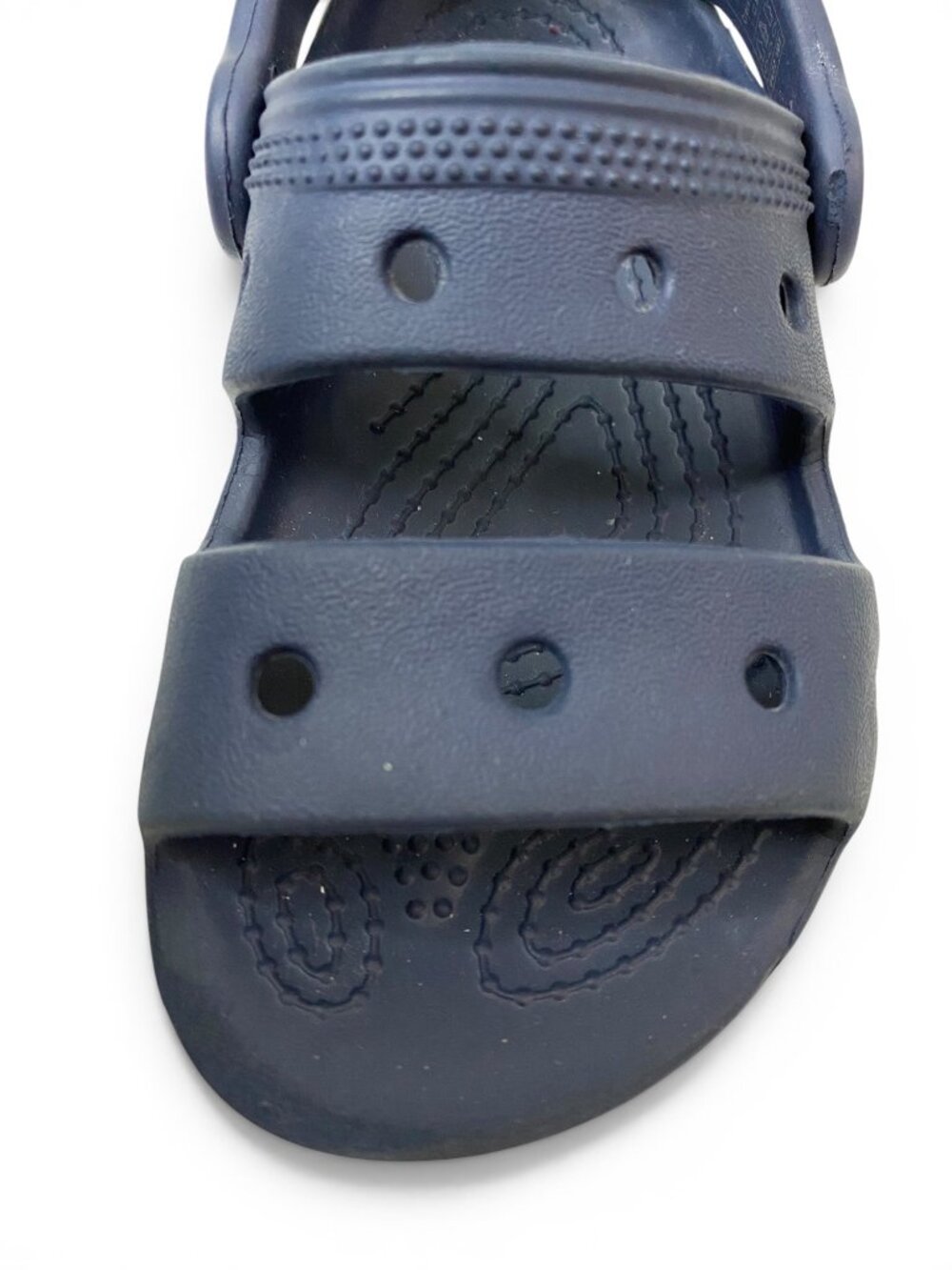 Crocs Kids Sandals Navy Blue C8 Toddler Classic Comfort Shoes - Picture 11 of 11